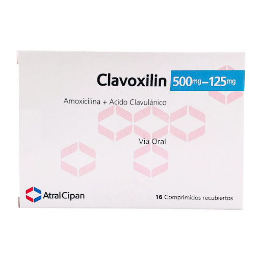 CLAVOXILIN AMOXICILINA ACIDO CLAVULANICO 500-125MG TAB X 16